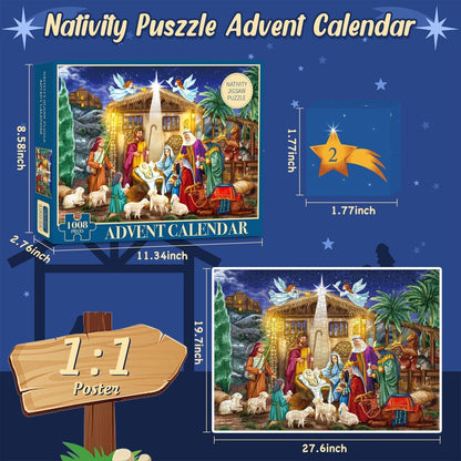 Adventskalender Puzzle für Jungen - hochwertiges Design