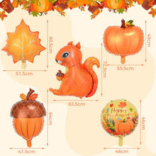 VIKY Herbst Deko Kürbis Luftballons Set Thanksgiving