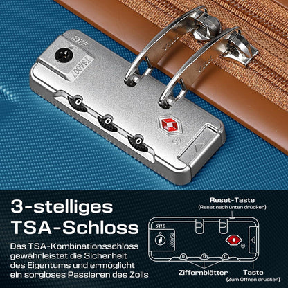 Joyway Koffer Trolley XL Hartschale 4 Rollen TSA Schloss