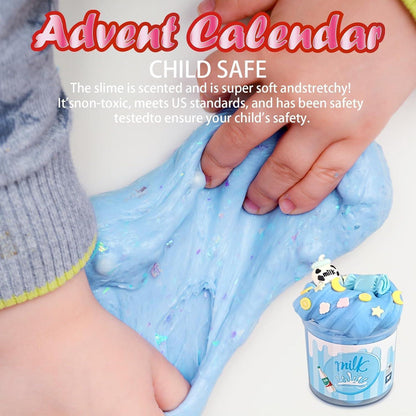 DIY Schleim Adventskalender 2026 für Kinder Fluffy Crystal
