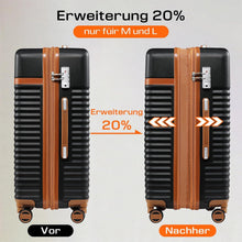 ABS Hartschalen Koffer 4 Rollen TSA Schloss Erweiterbar