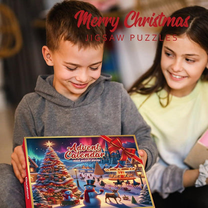 Adventskalender 2026 Kinder Weihnachtspuzzle Spielzeug