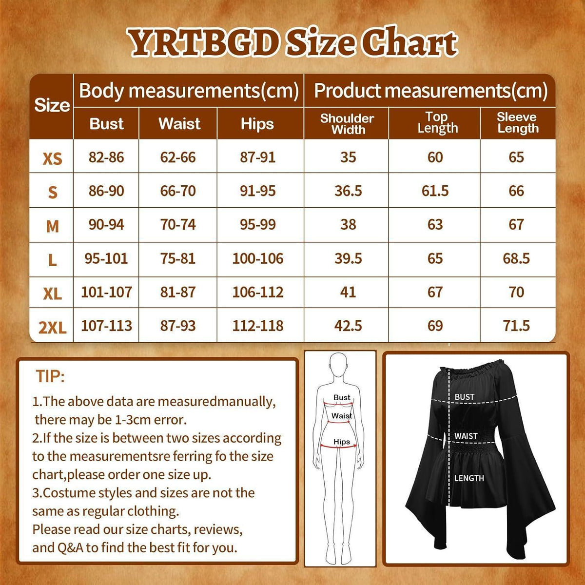 Piratenkostüm Damen Mittelalter Bluse mit Korsett & Gürteltasche Schwarz
