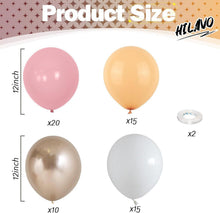 Luftballons Rosa Beige 60 Stück Retro Aprikose Champagner
