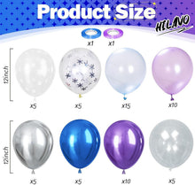 Frozen Luftballons Set, 60 Stück 12'' Geburtstag Deko