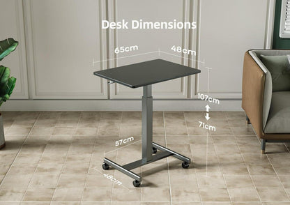 Höhenverstellbarer Stehpult Schreibtisch 65×48cm Schwarz