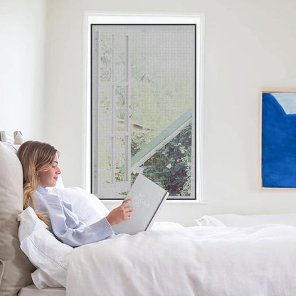 Fliegengitter Fenster 80x120cm ohne Bohren, einfach zu reinigen