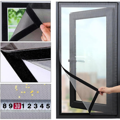 Fliegengitter Fenster 80x120cm ohne Bohren, einfach zu reinigen