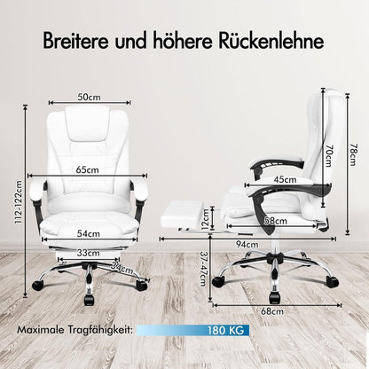 Ergonomischer Bürostuhl mit Massagefunktion und