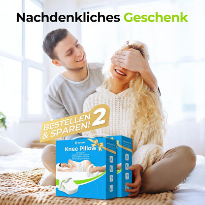 Kniekissen für Seitenschläfer mit Memory-Schaum und abnehmbarem Gurt
