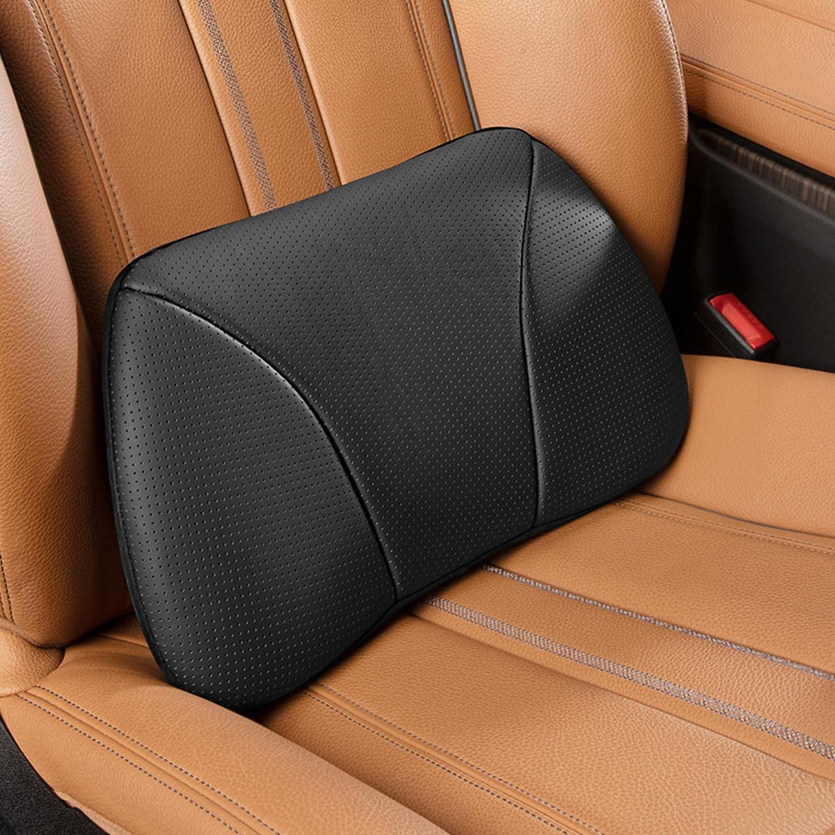Lendenstützkissen Auto Leder & Memory Foam – Komfort & Unterstützung