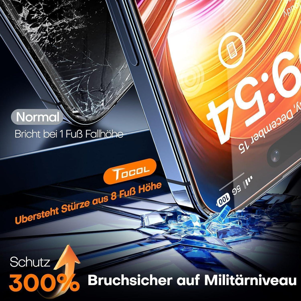 Displayschutz Sichtschutz für iPhone 12 Pro Max, 2 Stück