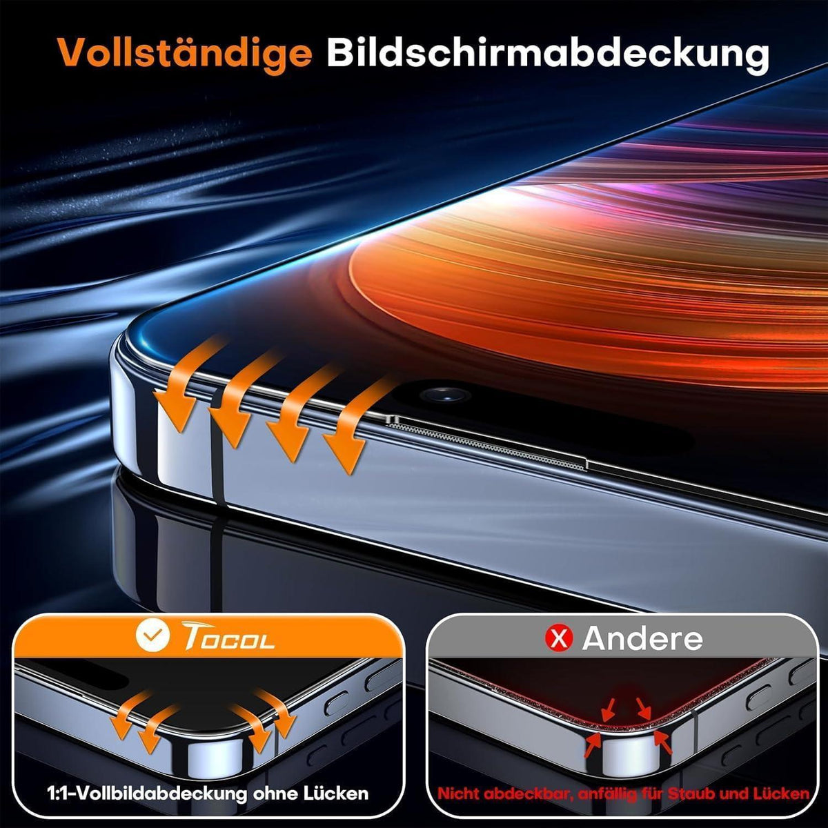 Displayschutz Sichtschutz für iPhone 12 Pro Max, 2 Stück