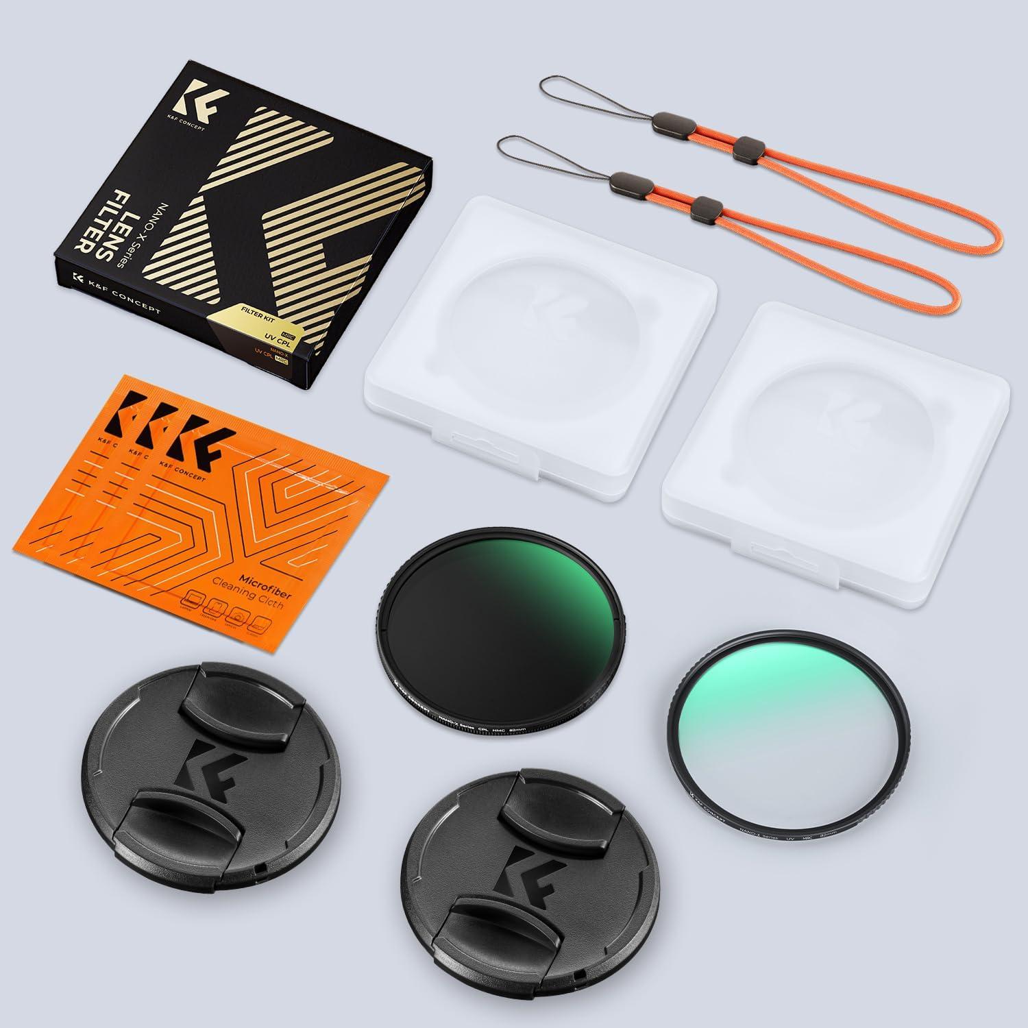 72mm K&F Concept Nano X-Serie Filtersets Polfilter UV Filter