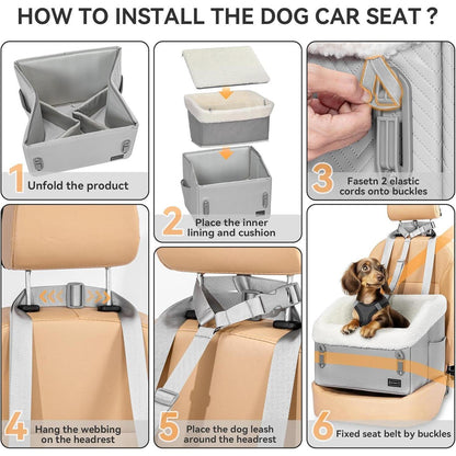 Hunde Autositz für kleine Hunde – Sicher & Komfortabel