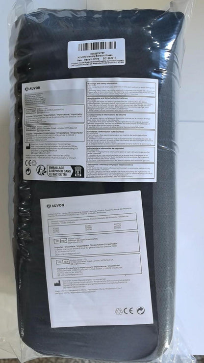 Gel Sitzkissen Memory-Schaum rutschfest XL Auto Rollstuhl