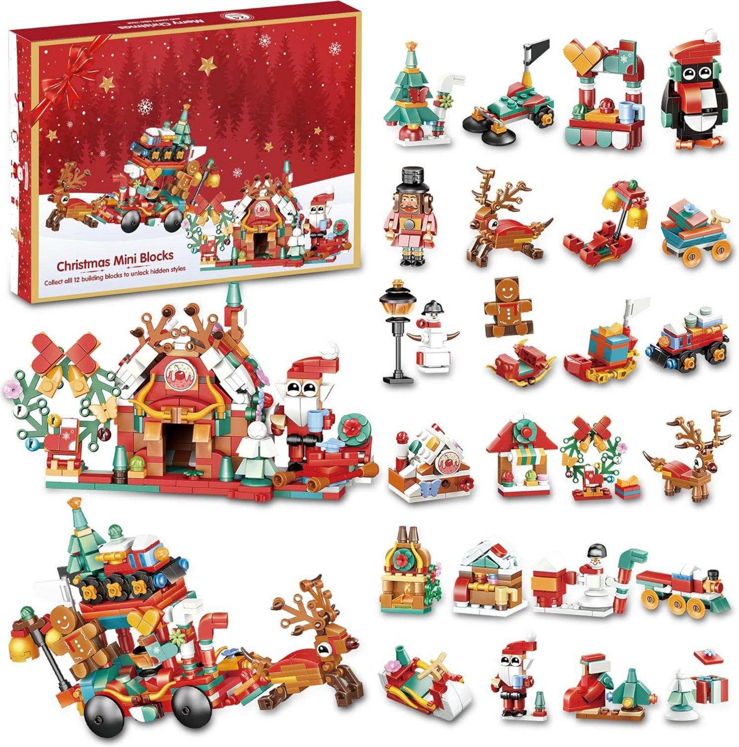 Weihnachts-Adventskalender Bausteine 24-Tage-Überraschungskiste