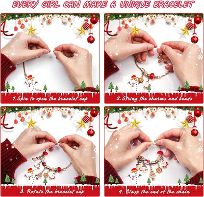 Weihnachts-Adventskalender für Kinder ab 3 Jahren mit DIY-Armband-Spielzeug