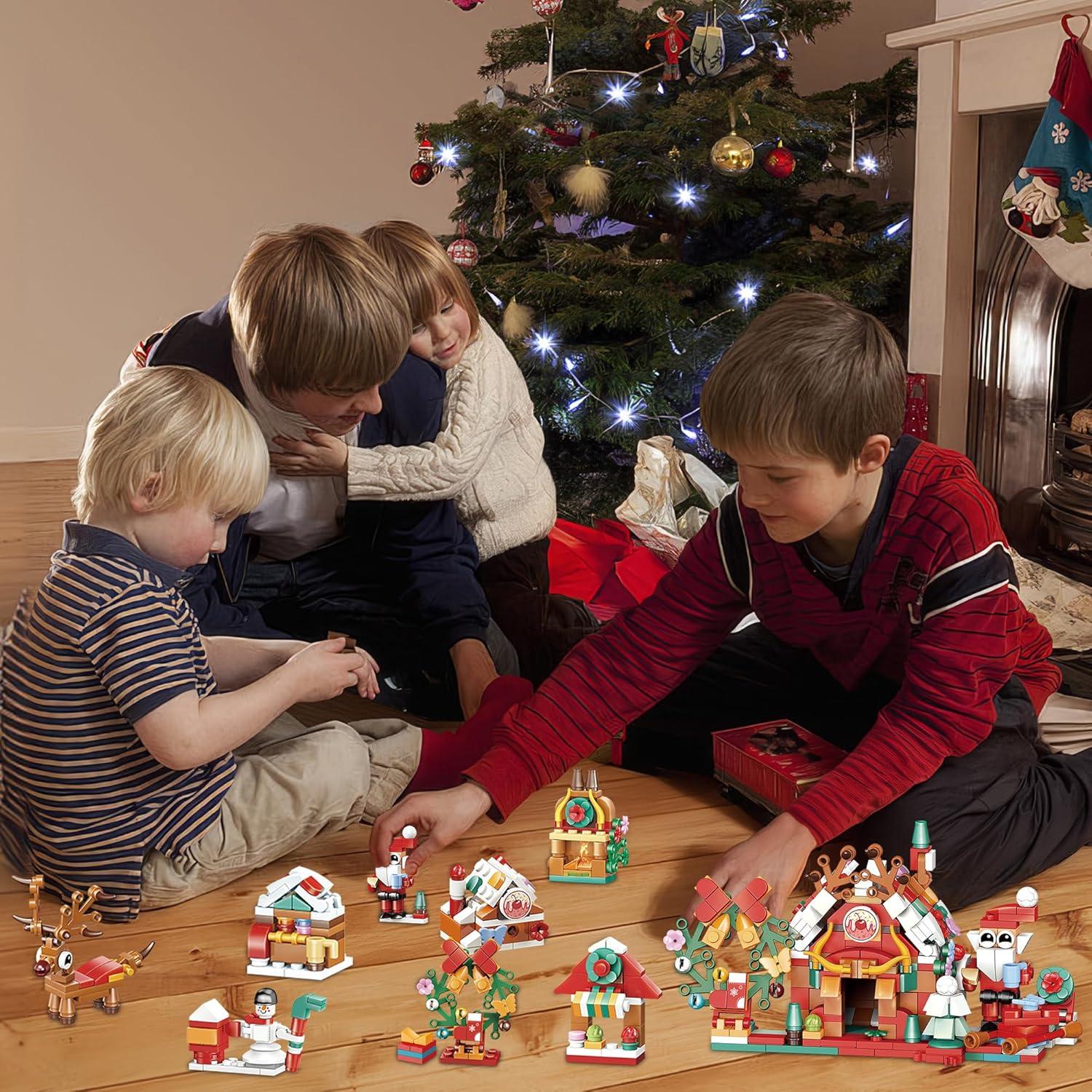 Weihnachts-Adventskalender für Kinder 2024 - 24-Tage Bausteine Überraschung