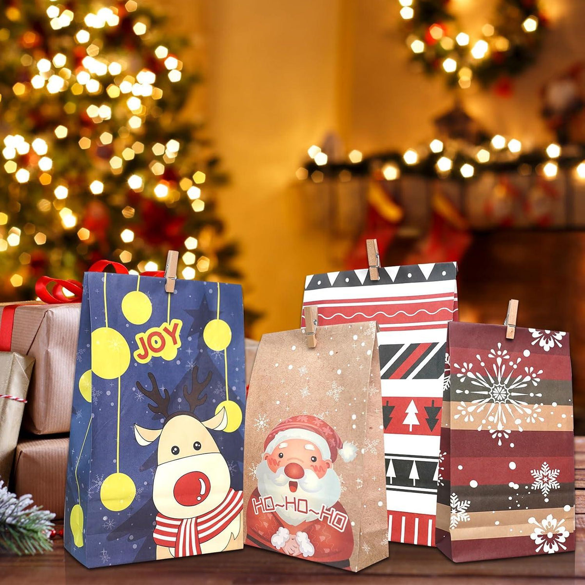Adventskalender zum Befüllen für Kinder, DIY Geschenktüten