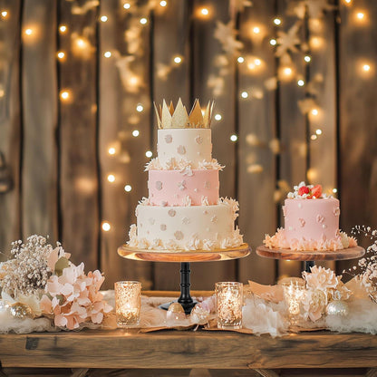 Etagere Tortenständer Cupcake Ständer Holz Eichensockel
