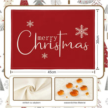 YCOLL Weihnachtsplatzset 4er Set Abwaschbar Platzdeckchen