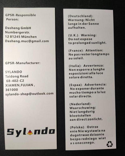 SYLANDO Wäschekorb mit Henkel - Kinderzimmer Aufbewahrungskorb 38x50cm