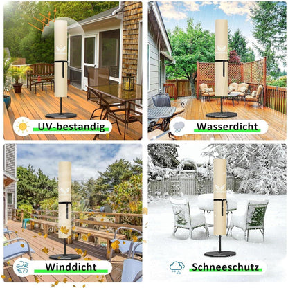Sonnenschirm Schutzhülle 600D Oxford, 2-4m, Winddicht & UV-Schutz