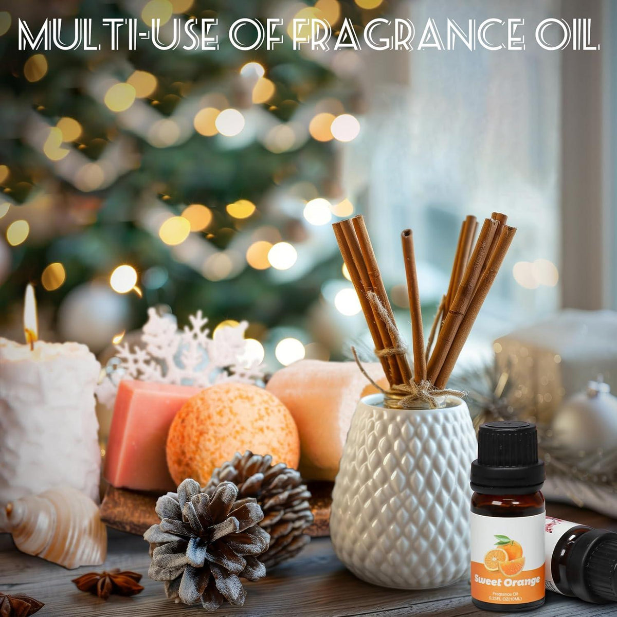 24er Ätherische Öle Adventskalender 2024 für Diffuser 10ml - Weihnachtsduftöle