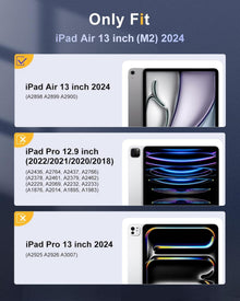 Schutzhülle für iPad Air 13 Zoll 2024 Stifthalter Stand