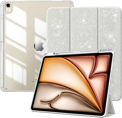 TiMOVO iPad Air 13 2024 Hülle Stifthalter Transparent
