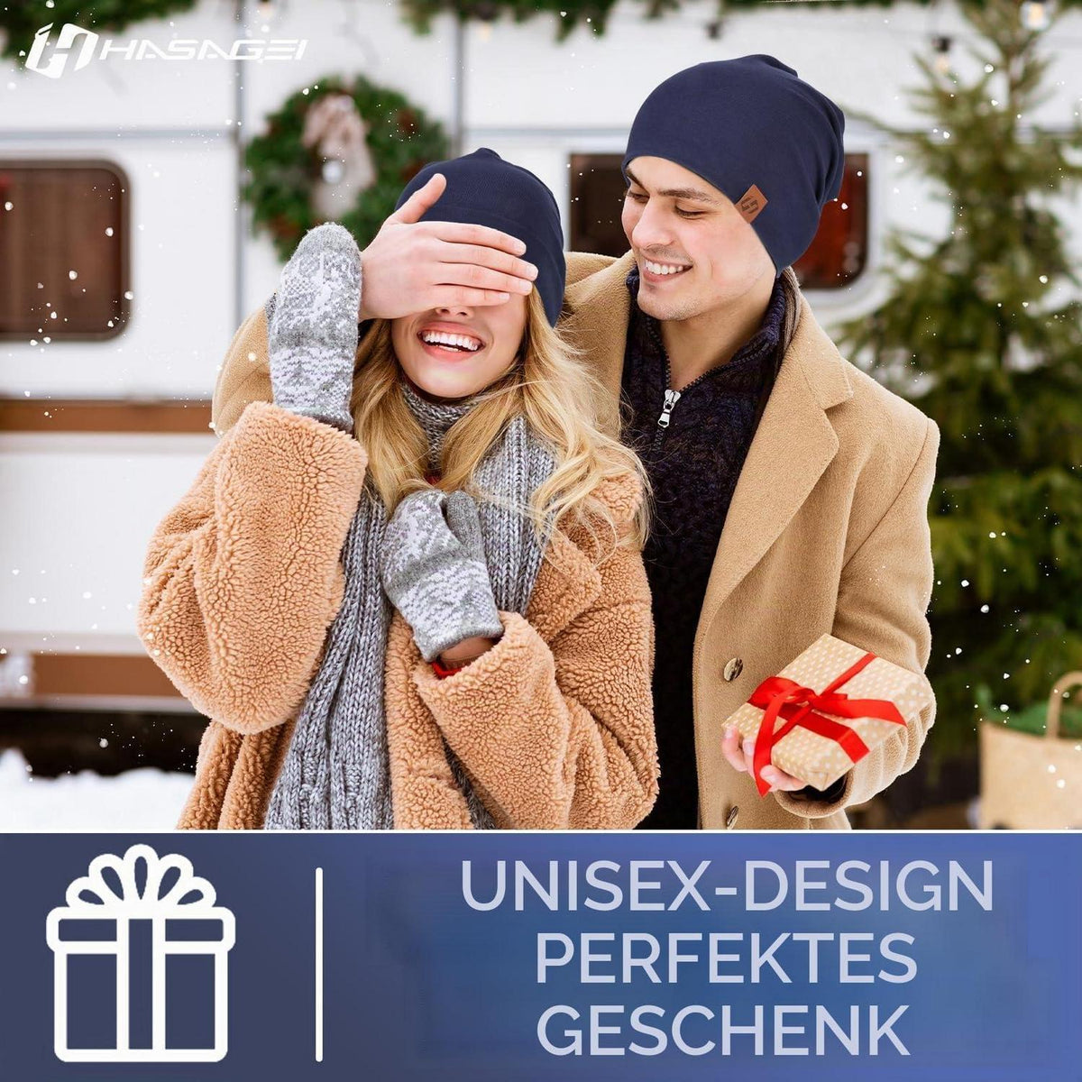 Damen Herren Beanie Mütze aus Baumwolle, dünn und atmungsaktiv