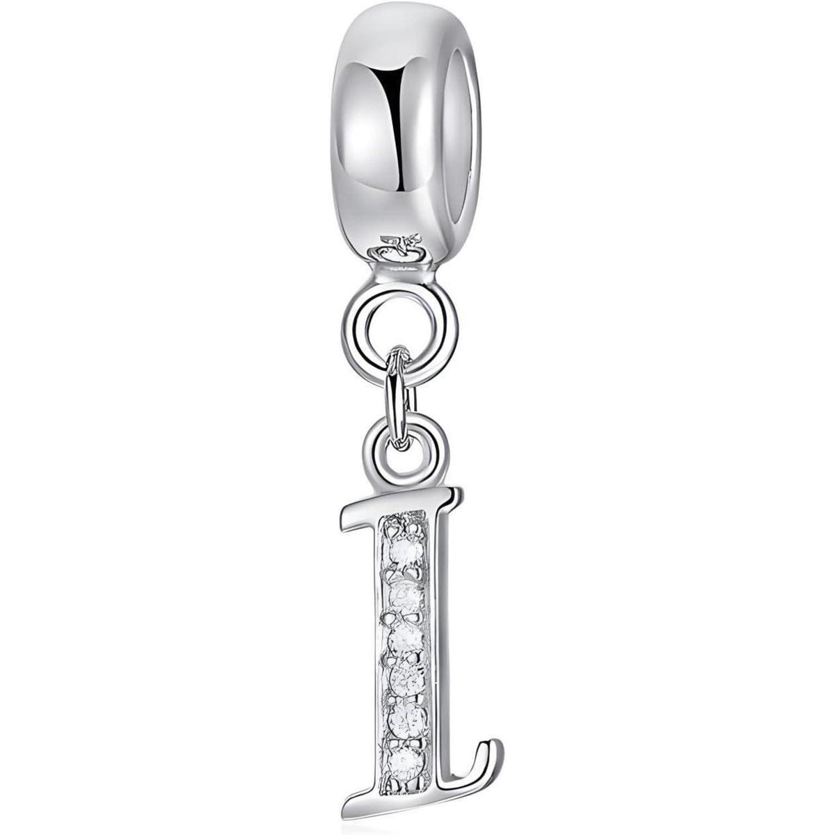 925 Sterling Silber Initial Charm Anhänger für Damen, Buchstabe A-Z