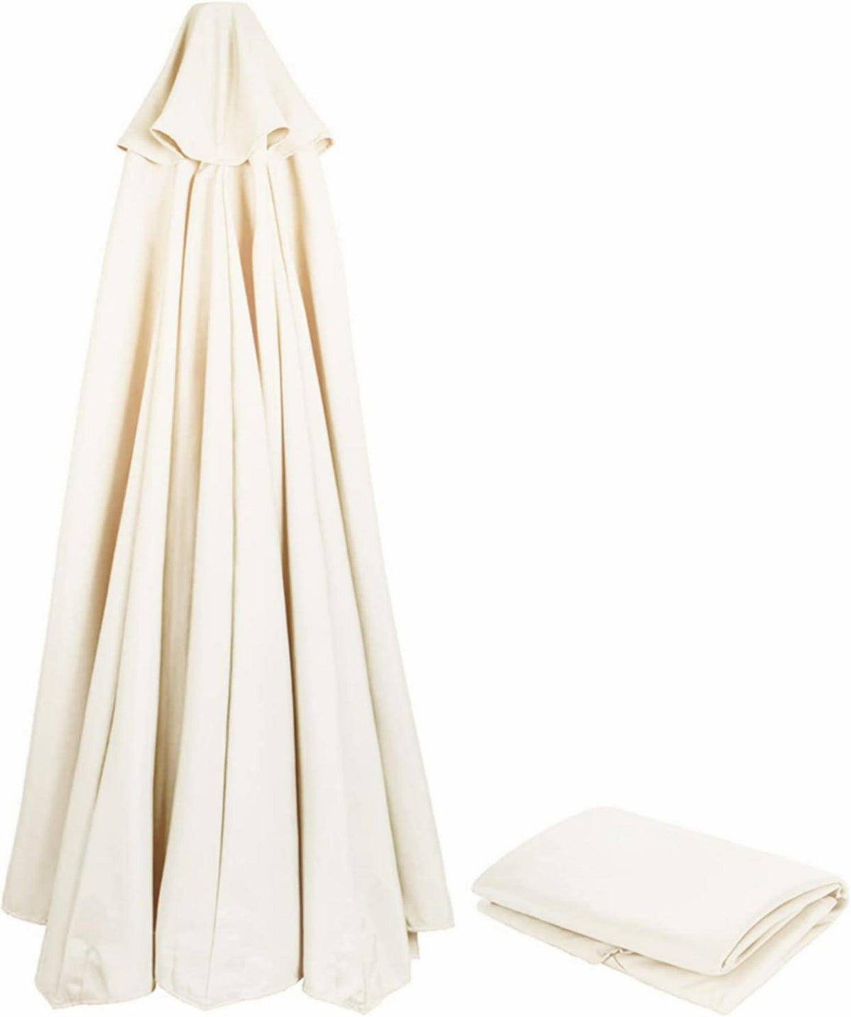 Sonnenschirm Ersatzbezug UV-Schutz 80 wasserfest 270cm Beige