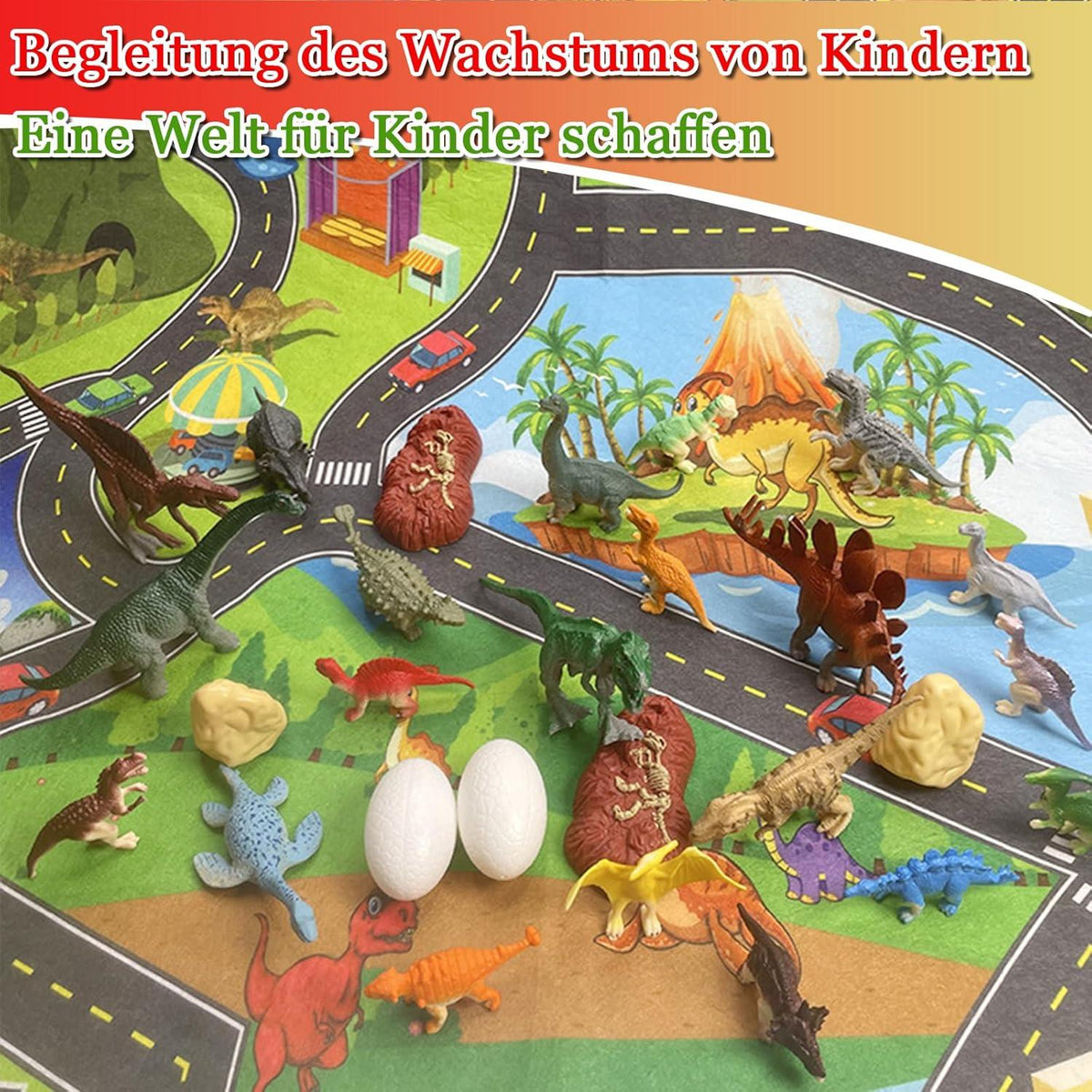 Adventskalender Dinosaurier Spielzeug 2024 Kinder Xmas Geschenk 2-8 Jahre