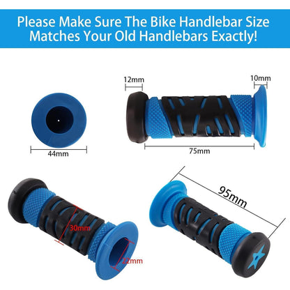 Fahrradgriffe Kinder – Rutschfest & Prallschutz Hellblau 22mm