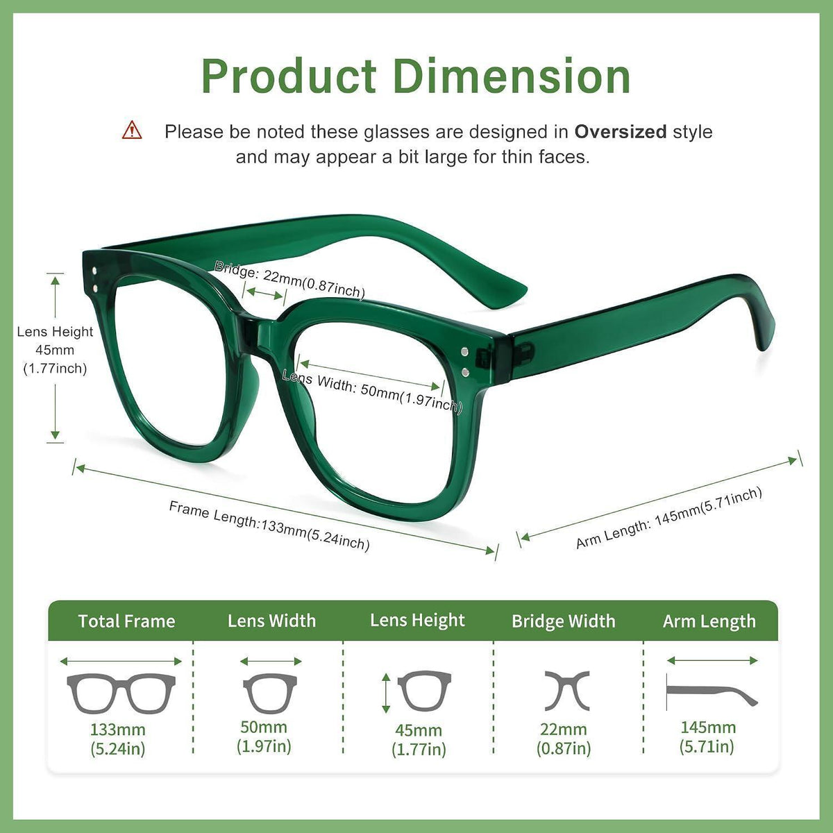 Blaulichtfilter Brille Damen Übergroß – Computer & Gaming Brille