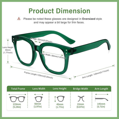 Blaulichtfilter Brille Damen Übergroß – Computer & Gaming Brille