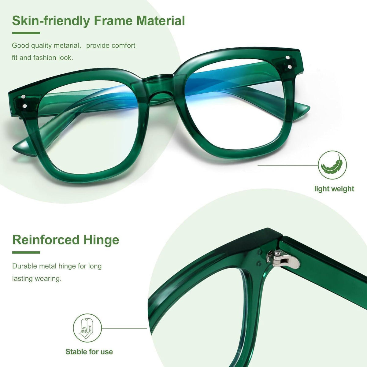 Blaulichtfilter Brille Damen Übergroß – Computer & Gaming Brille
