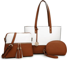 Damen Handtasche Set Große Shopper Umhängetasche Geldbörse
