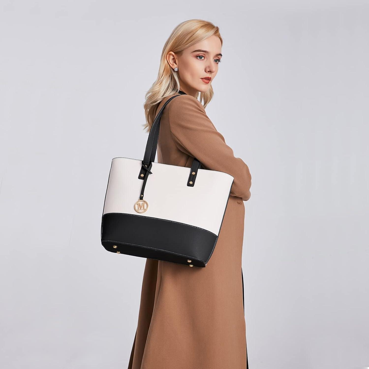 Damen 3tlg. Handtaschen Set Shopper Tote Bag Umhängetasche Geldbörse