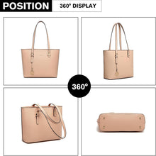 Miss Lulu Damen Handtasche Henkeltaschen Umhängetasche