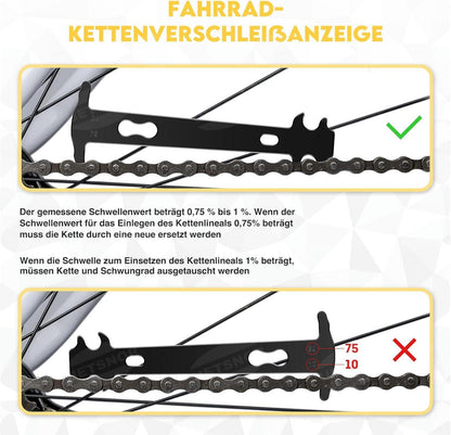 Fahrrad Kettennieter Set 2.0 mit Kettenschloss Zange