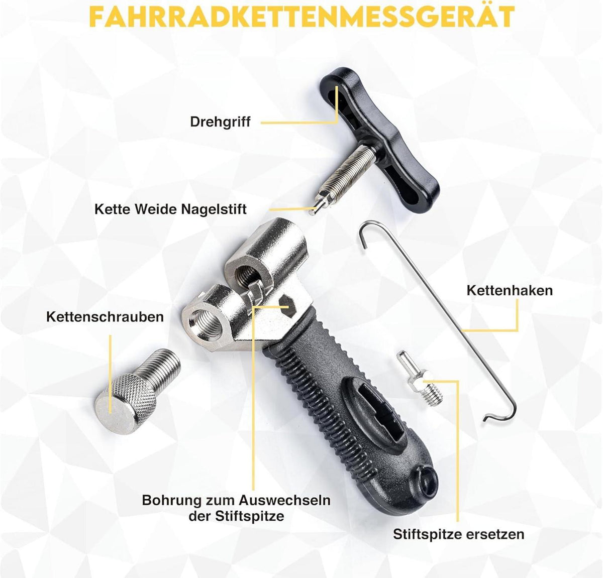 Fahrradketten Reparatur Set 2.0 mit Nieten und Zange