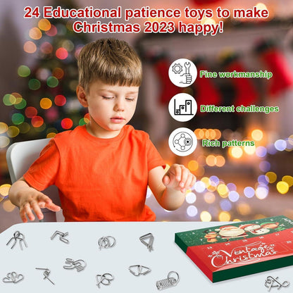 Adventskalender 2026 Kinder Metall Puzzle Spielzeug 24 Tage