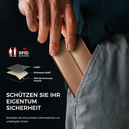 iPhone 14 Handyhülle mit Panzer Schutz Glas und RFID Blocker