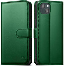 Handyhülle für iPhone 15 mit Panzer Schutzglas und RFID-Blocker