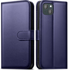 Handyhülle für iPhone 13 mit Panzer Schutz Glas Blau