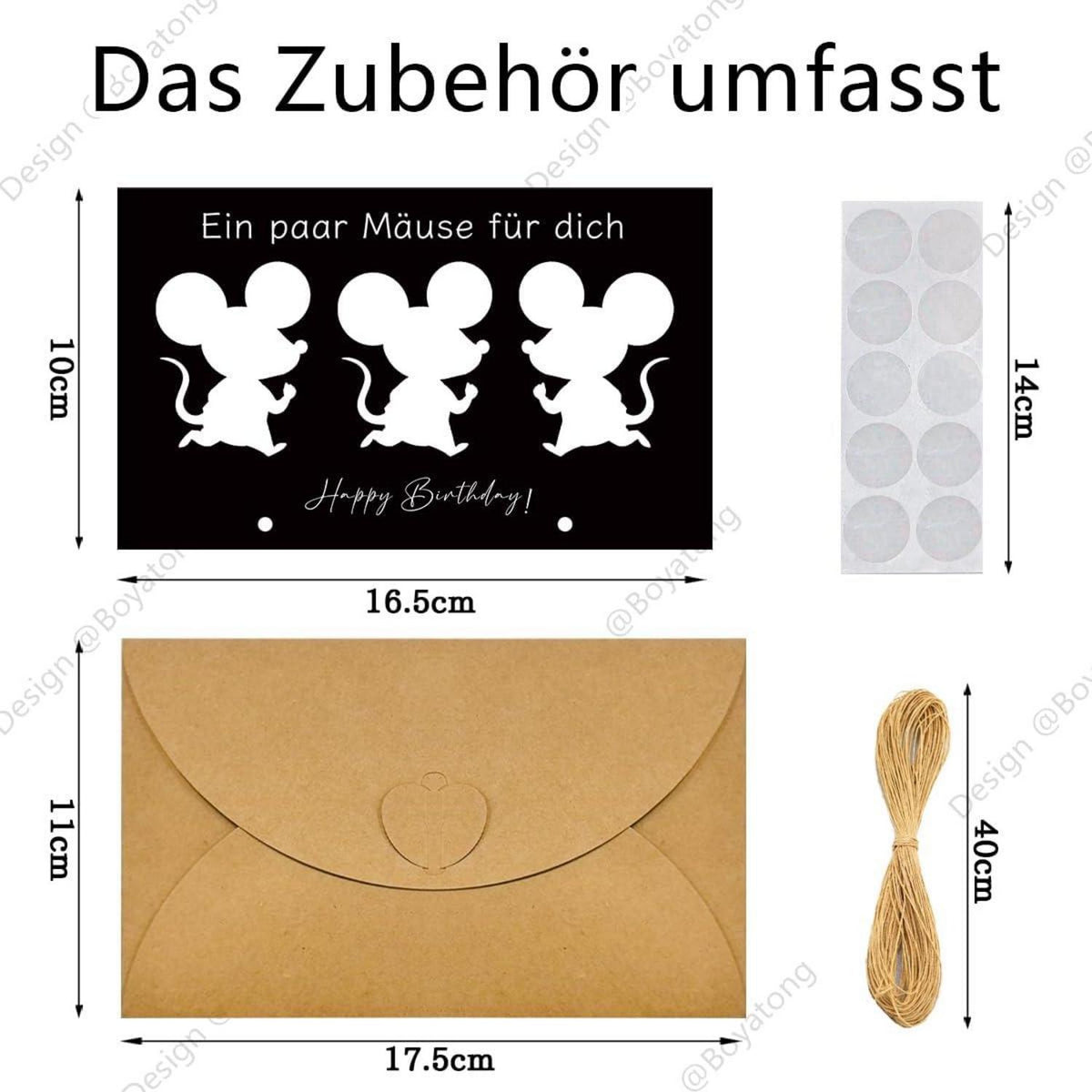 Geldgeschenk Karte Lustig Geburtstag Deko Umschlag 10 Teile