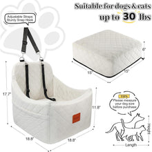 Hunde Autositz weiß mittel – Waschbar & Sicher